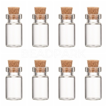 Glass Wishing Bottle Bead Containers CON-Q014-1