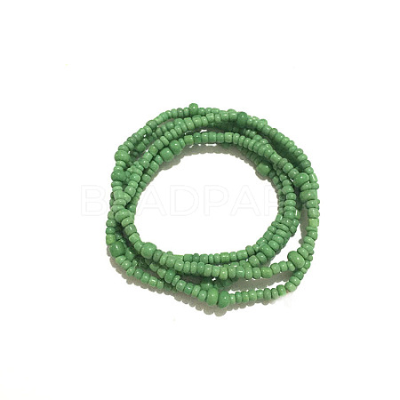 Glass Seed Beaded Waist Beads WG0248E-30-1