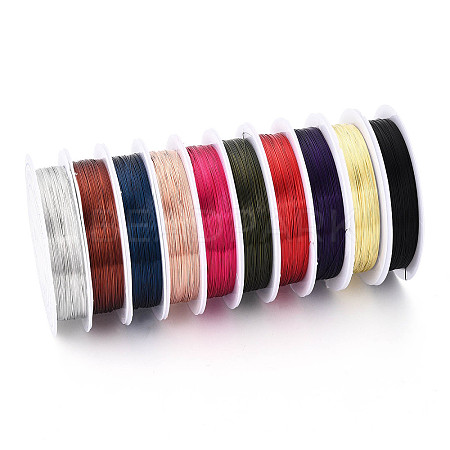 Round Copper Jewelry Wire CWIR-S002-0.3mm-M-1