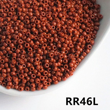 Opaque 8/0 Glass Seed Beads SEED-I013-3mm-RR46L-1