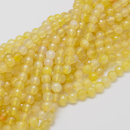 Natural Agate Beads Strands G-G580-4mm-07-1