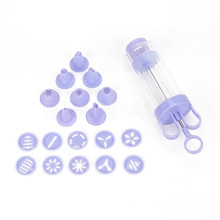 Plastic Cookie Press Gun Kit DIY-E034-05-1