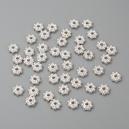 Alloy Beads Daisy Spacer Beads LF1249Y-01S-RS-1