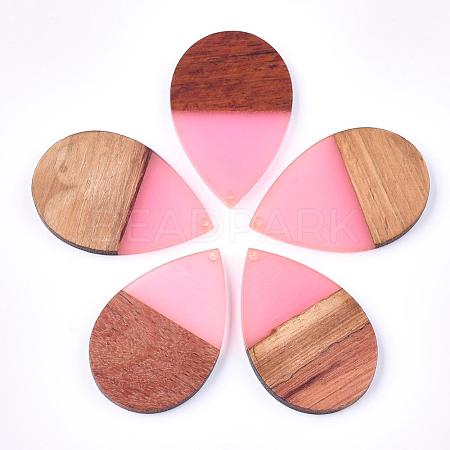 Resin & Walnut Wood Pendants RESI-T023-02D-1