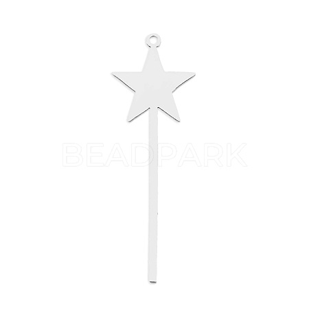 Non-Tarnish 201 Stainless Steel Pendants STAS-S105-LA782-1-1