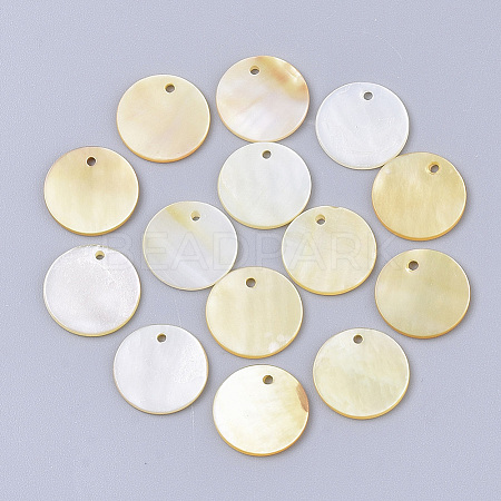 Yellow Shell Pendants SSHEL-S251-40-1