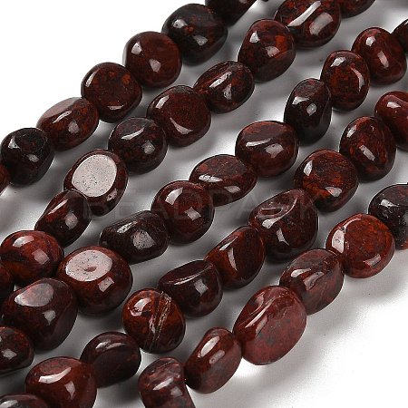 Natural Brecciated Jasper Beads Strands G-P497-01E-92-1