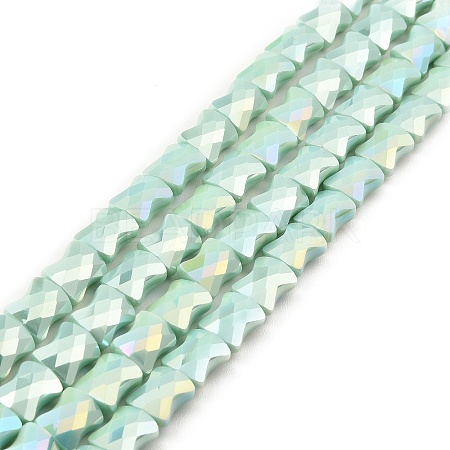 AB Color Plate Glass Beads Strands EGLA-P051-06A-B09-1