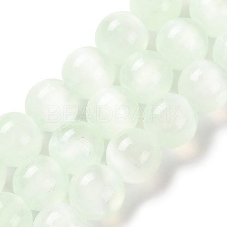 Natural Selenite Beads Strands G-C142-01A-06-1