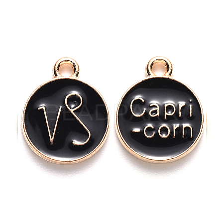 Alloy Enamel Pendants ENAM-S124-01A-08E-1