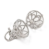 Rack Plating Brass Hollow Round Cage Pendants KK-Z029-03P-2