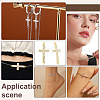 12Pcs Religion Alloy Crystal Rhinestone Connector Charms FIND-PH0038-15G-5