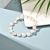 Heart Beads Stretch Bracelet for Girl Women BJEW-JB06938-01-2