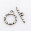 Tibetan Style Toggle Clasps X-TIBE-A12208-B-NR-1
