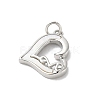Brass Pave Natural White Shell Pendants KK-S522-08D-P-2