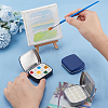 3Pcs 3 Colors Rectangle Iron Tin Cans with Hinged Lid CON-PH0003-13-3