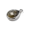 Natural Labradorite Faceted Pendants G-U019-05P-08-2