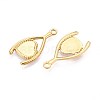 304 Stainless Steel Pendant Cabochon Settings STAS-T067-07G-2