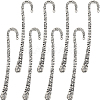 12Pcs Tibetan Style Alloy Bookmark Findings with Hole PALLOY-SC0004-31-1