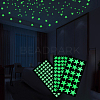 5 Sheets Luminous PET Wall Stickers DIY-DJ0002-23A-4