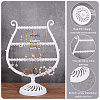3-Tier PP Plastic Earring Display Stands EDIS-WH0012-28B-4