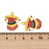 Cinco De Mayo Theme Alloy Enamel Pendants ENAM-V001-05R-G-3