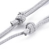 Adjustable Korean Waxed Polyester Cord Necklace Making AJEW-JB00510-03-3