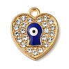 Alloy Enamel Rhinestone Glass Pendants X1-ENAM-U003-02G-11-1
