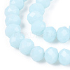 Opaque Solid Color Glass Beads Strands X-EGLA-A034-P8mm-D06-3