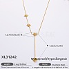 316L Surgical Stainless Steel Y Tassel Necklaces for Women FS-WGE9B28-15-1