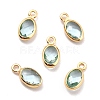 Eco-Friendly Brass with Glass Pendants KK-K268-01E-1