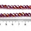 Baking Electroplate Glass Beads Strands DGLA-A039-J6MM-B19-4