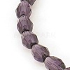 Faceted Glass Beads Strands X-GC4X6MMC06Y-1