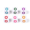 Opaque Acrylic European Large Hole Beads SACR-N020-01A-01-2