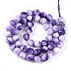Dyed Natural White Jade Beads Strands G-T139-8mm-45R-3
