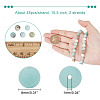 Natural Frosted Flower Amazonite Round Beads G-NB0005-34C-2
