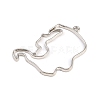 Zinc Alloy Open Back Bezel Pendants PALLOY-D580-05P-E-2