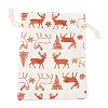 Christmas Theme Cotton Fabric Cloth Bag ABAG-H104-B17-2