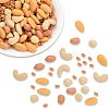 150G 5 Style Opaque Resin Imitation Nuts Ornaments RESI-CA0001-43-1
