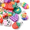 20Pcs 10 Style Handmade Polymer Clay Charms CLAY-YW0001-75-2