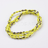 Electroplate Imitation Jade Glass Beads Strands GLAA-A036-D03-2