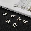 Tarnish Resistant 304 Stainless Steel Letter Charms X-STAS-O072-R-4