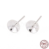 925 Sterling Silver Stud Earring Findings STER-K167-027D-S-1