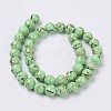 Sea Shell and Synthetic Turquoise Assembled Beads Strands G-G758-02-8mm-2