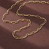 304 Stainless Steel Oval Link Chain Necklaces X-NJEW-Q013-09G-1