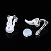 Plastic Clip-on Earring Findings X-FIND-R039-04-4