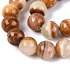 Natural Wood Lace Stone Wooden Jasper Beads Strands G-B128-A04-05-4