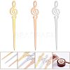 3Pcs 3 Colors Stainless Steel Sealing Wax Mixing Stirrers STAS-UN0040-10-5