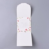 Envelope and Floral Pattern Thank You Cards Sets DIY-I029-01D-2