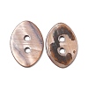 2-Hole Dyed Natural Shell Buttons BSHE-G029-16-2